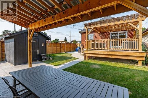 132 Weir Street N, Hamilton, ON - Outdoor With Deck Patio Veranda With Exterior