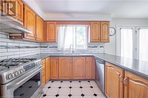 58 Galley Road, Ancaster, ON - Indoor Photo Showing Kitchen With Double Sink