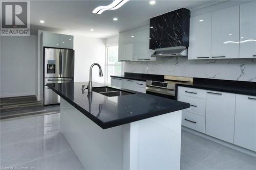 264 St Andrews Drive, Hamilton, ON - Indoor Photo Showing Kitchen With Double Sink With Upgraded Kitchen