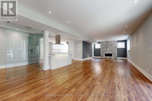 90 Upper Canada Drive, Toronto, ON - Indoor Photo Showing Living Room With Fireplace