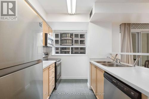 601 - 30 Hayden Street, Toronto, ON - Indoor Photo Showing Kitchen With Stainless Steel Kitchen With Double Sink