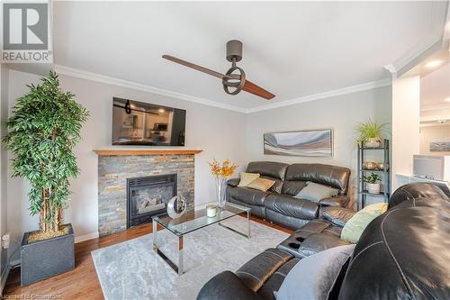 24 Furrows End, Brampton, ON - Indoor Photo Showing Living Room With Fireplace