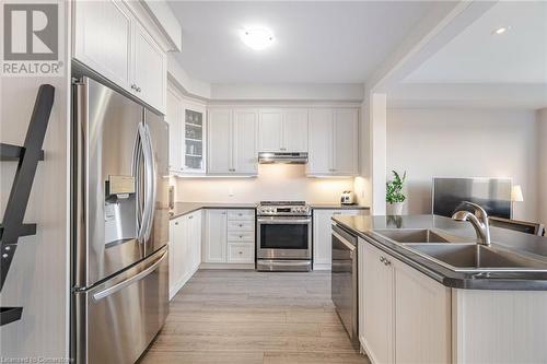 39 Bayonne Drive, Stoney Creek, ON - Indoor Photo Showing Kitchen With Double Sink With Upgraded Kitchen