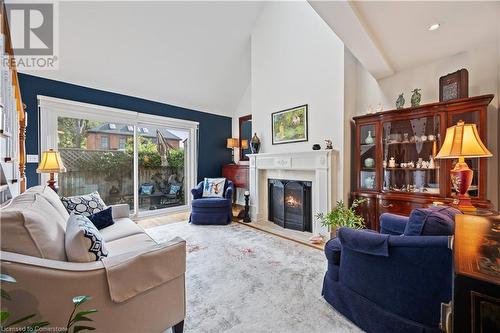 473 Blathwayte Lane, Burlington, ON - Indoor Photo Showing Living Room With Fireplace