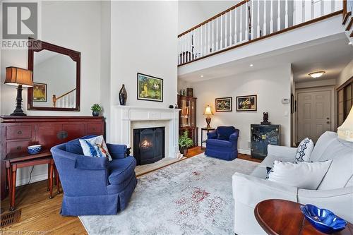 473 Blathwayte Lane, Burlington, ON - Indoor Photo Showing Living Room With Fireplace