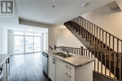 261 Skinner Road Unit# 1, Waterdown, ON - Indoor Photo Showing Kitchen With Double Sink