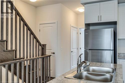 261 Skinner Road Unit# 1, Waterdown, ON - Indoor Photo Showing Kitchen With Double Sink