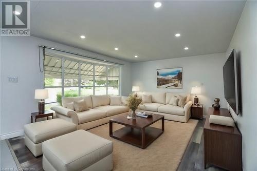 Virtually Staged - 264 St Andrews Drive, Hamilton, ON - Indoor Photo Showing Living Room