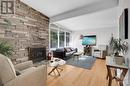 13 Redfield Avenue, Ottawa, ON  - Indoor Photo Showing Living Room With Fireplace 