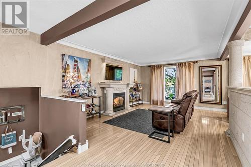 10690 Keating Crescent, Windsor, ON - Indoor Photo Showing Living Room With Fireplace