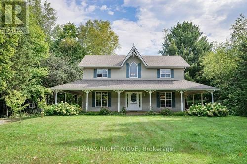 1390 Warminster Side Road, Oro-Medonte, ON - Outdoor With Deck Patio Veranda With Facade