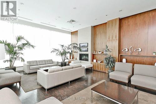 802 - 33 Elm Drive, Mississauga (Mississauga Valleys), ON - Indoor Photo Showing Living Room With Fireplace