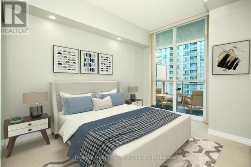 2807 - 223 Webb Drive, Mississauga (City Centre), ON - Indoor Photo Showing Bedroom