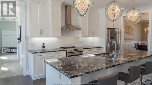 1866 Queens Valley Drive, Kingsville, ON - Indoor Photo Showing Kitchen With Double Sink With Upgraded Kitchen