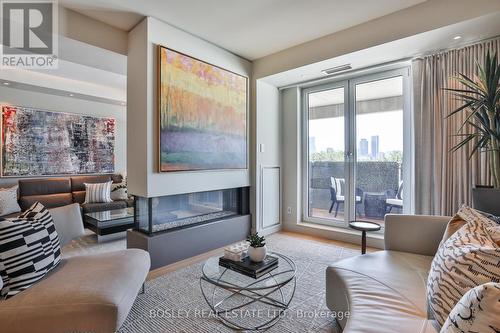 506 - 25 Scrivener Square, Toronto (Rosedale-Moore Park), ON - Indoor Photo Showing Living Room With Fireplace