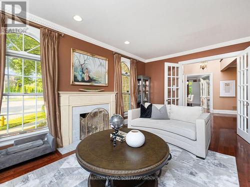 28 Joel Swirsky Boulevard, Toronto (Clanton Park), ON - Indoor Photo Showing Living Room With Fireplace