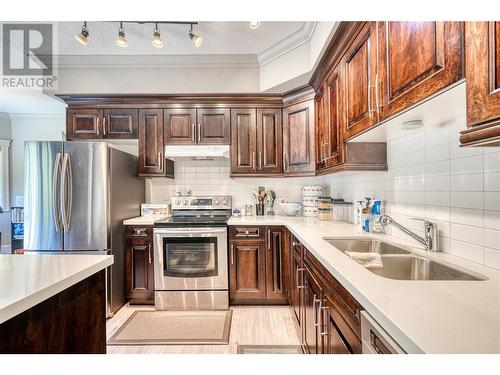 14395 Herron Road Unit# 106, Summerland, BC - Indoor Photo Showing Kitchen With Double Sink