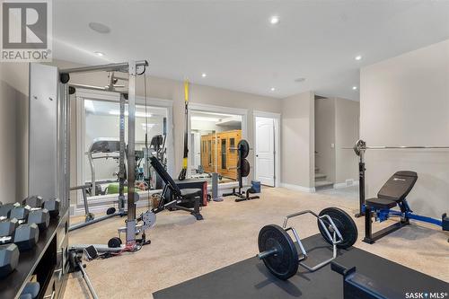 1027 15Th Street E, Saskatoon, SK - Indoor Photo Showing Gym Room