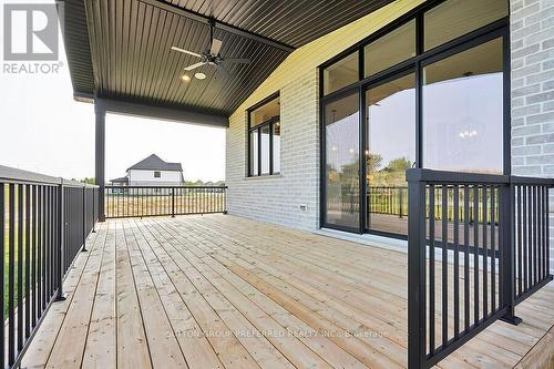 LARGE COVERED DECK - 868 Eagletrace Drive, London, ON - Outdoor With Deck Patio Veranda With Exterior