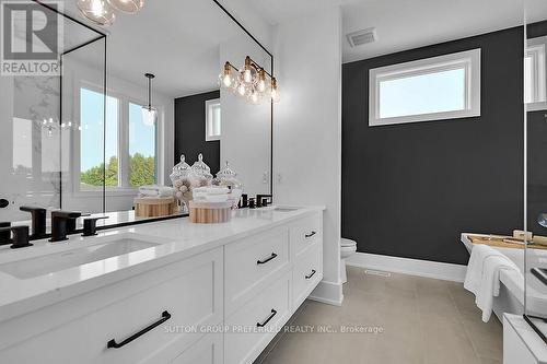 PRIMARY ENSUITE - 868 Eagletrace Drive, London, ON - Indoor Photo Showing Bathroom