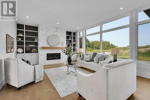 GREAT ROOM - 868 Eagletrace Drive, London, ON - Indoor Photo Showing Living Room With Fireplace