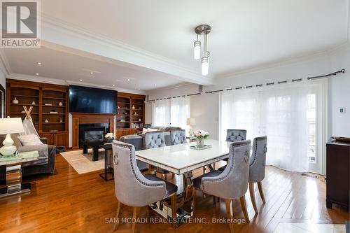 461 Lynd Avenue, Mississauga, ON - Indoor Photo Showing Dining Room With Fireplace