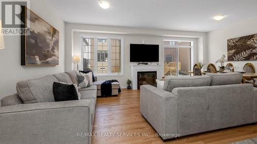 36 Sapwood Crescent, Brampton, ON - Indoor Photo Showing Living Room With Fireplace