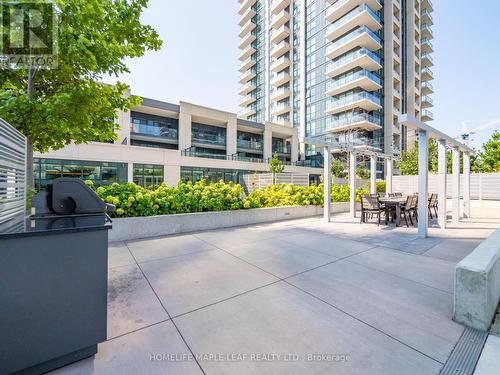 1803 - 4085 Parkside Village Drive N, Mississauga, ON - Outdoor With Balcony With Facade