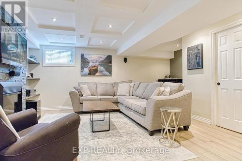 94 Benziger Lane, Hamilton, ON - Indoor Photo Showing Living Room With Fireplace