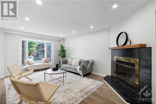 1233 Dussere Street, Ottawa, ON - Indoor Photo Showing Living Room With Fireplace