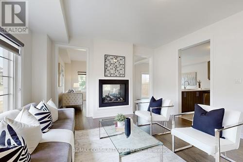 1345 Apollo Street, Oshawa (Eastdale), ON - Indoor Photo Showing Living Room With Fireplace