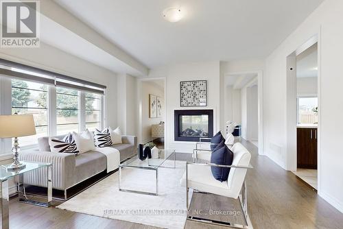 1345 Apollo Street, Oshawa, ON - Indoor Photo Showing Living Room With Fireplace