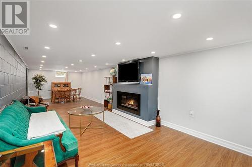 1268 Belleperche Place, Windsor, ON - Indoor Photo Showing Living Room With Fireplace