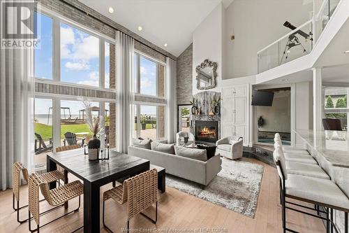 366 Elmgrove Drive, Lakeshore, ON - Indoor Photo Showing Living Room With Fireplace