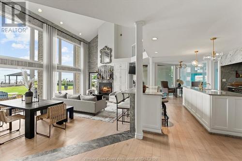 366 Elmgrove Drive, Lakeshore, ON - Indoor Photo Showing Living Room With Fireplace