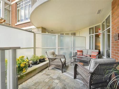 215-999 Burdett Ave, Victoria, BC - Outdoor With Deck Patio Veranda With Exterior