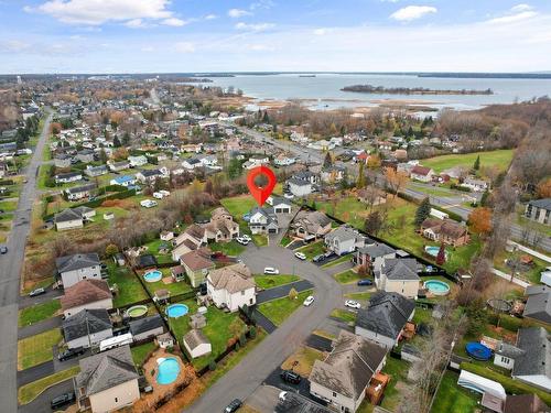 Photo aÃ©rienne - 448 Place Hervé, Beauharnois, QC - Outdoor With Body Of Water With View