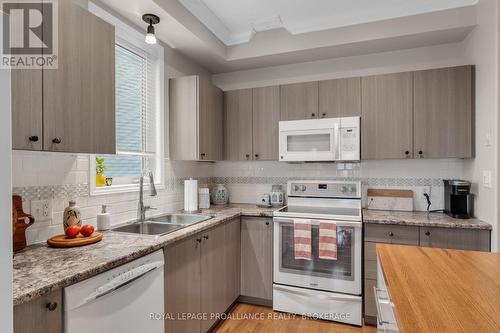 1616 Crimson Crescent, Kingston (City Northwest), ON - Indoor Photo Showing Kitchen With Double Sink