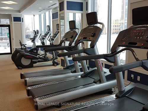 1709-15 Water Walk Dr, Markham, ON - Indoor Photo Showing Gym Room