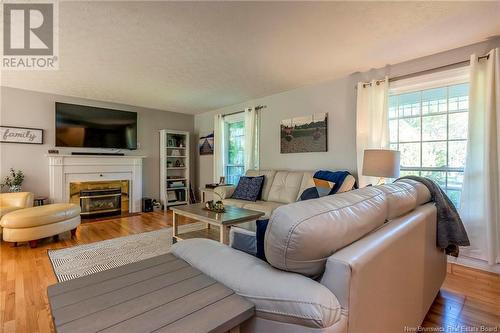 8 Wedgewood, Rothesay, NB - Indoor Photo Showing Living Room With Fireplace