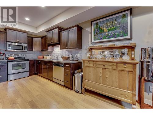 4900 Heritage Drive Unit# 201, Vernon, BC - Indoor Photo Showing Kitchen With Stainless Steel Kitchen