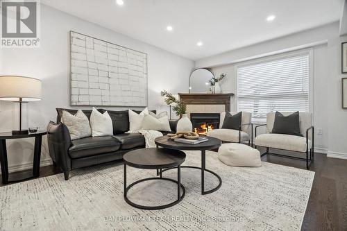 6 Page Place, Clarington, ON - Indoor Photo Showing Living Room With Fireplace