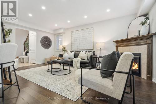 6 Page Place, Clarington, ON - Indoor Photo Showing Living Room With Fireplace