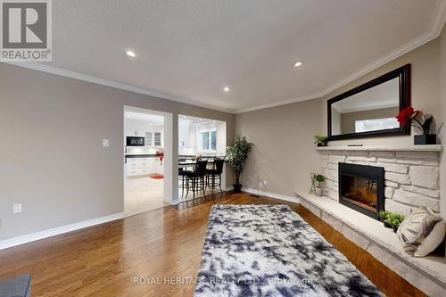 72 Lake Driveway W, Ajax, ON - Indoor Photo Showing Living Room With Fireplace