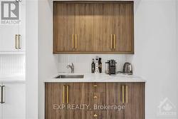 Coffee bar in front of walk-in pantry - 