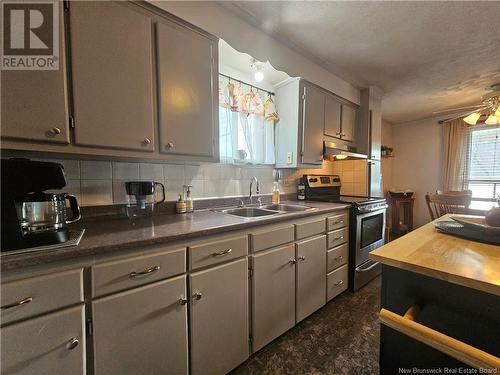 319 Tobique Road, Grand Falls, NB - Indoor Photo Showing Kitchen With Double Sink