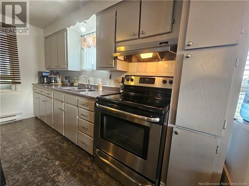 319 Tobique Road, Grand Falls, NB - Indoor Photo Showing Kitchen With Double Sink