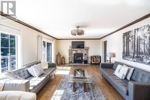 3071 Beachwood Drive, Smith-Ennismore-Lakefield (Lakefield), ON - Indoor Photo Showing Living Room With Fireplace