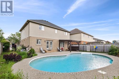 170 Southbrook Drive W, Hamilton, ON - Outdoor With In Ground Pool With Backyard