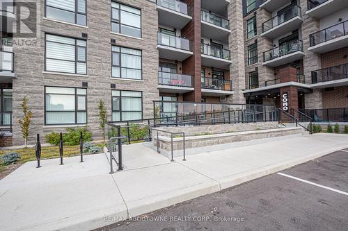 610 - 600 North Service Road, Hamilton, ON - Outdoor With Balcony With Facade